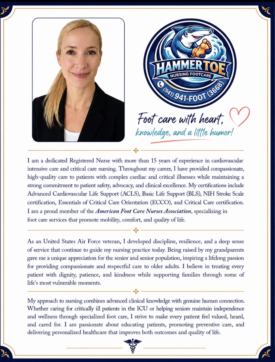 Lisa Hayman, RN, Owner and Founder of HammerToe Nursing Footcare